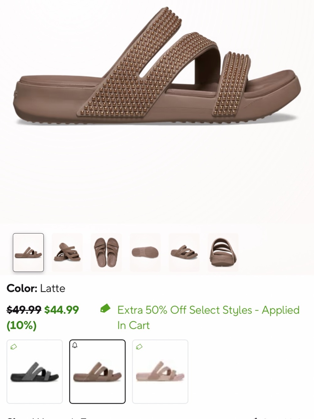 Crocs Getaway Strappy Gems Sandal
